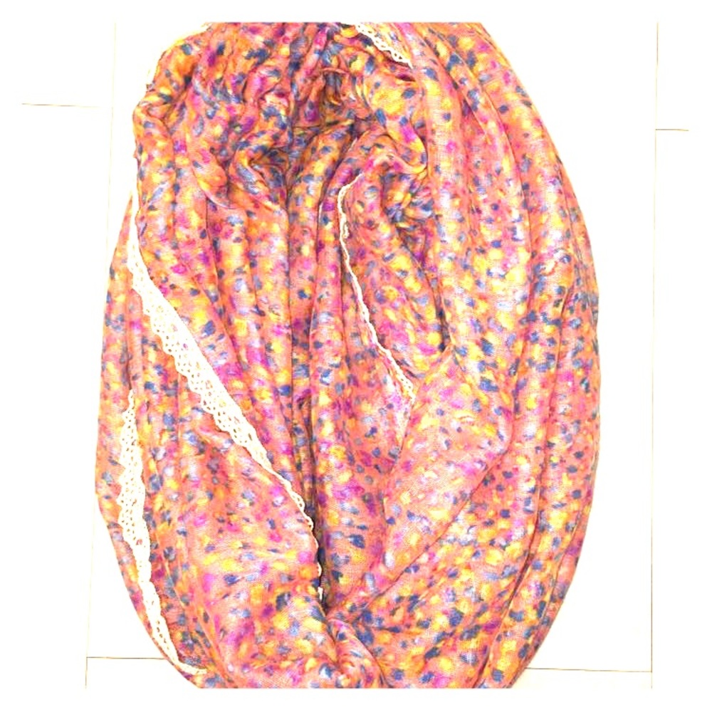 Infinity watercolor scarf